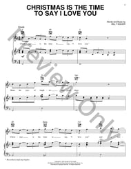 Christmas Is the Time to Say I Love You piano sheet music cover